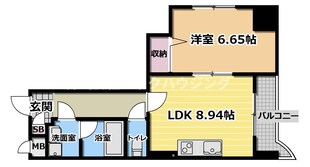 MESSAGE大宮通の物件間取画像